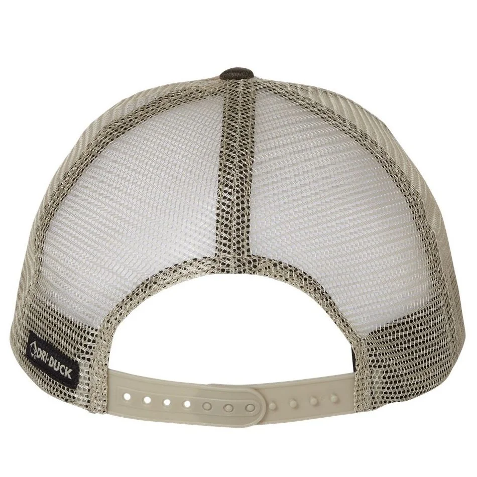 Create Your Own Custom Dri Duck Covert Trucker Cap Hat - Back