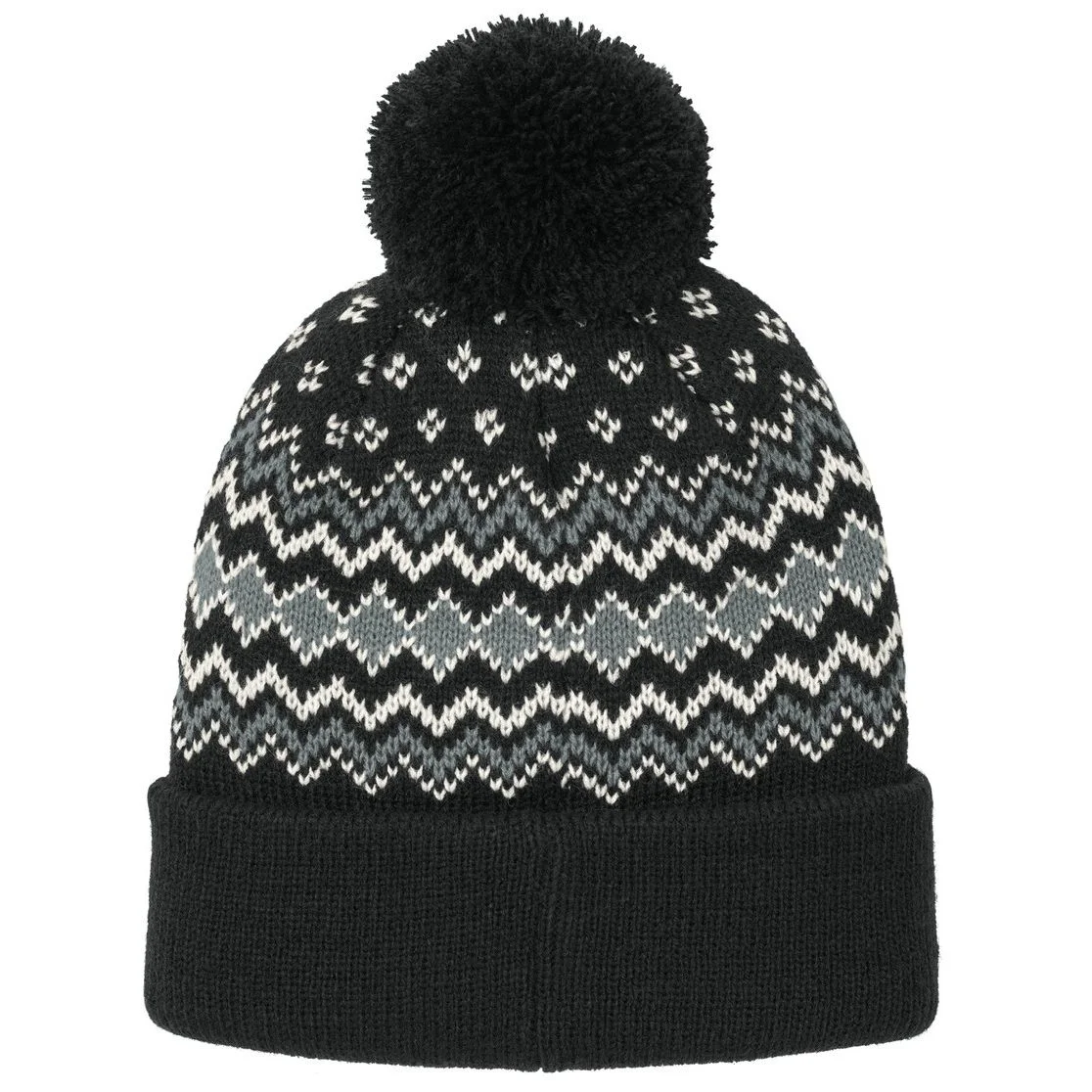 Create Your Own Custom Port Authority Alpine Pom Beanie - Back