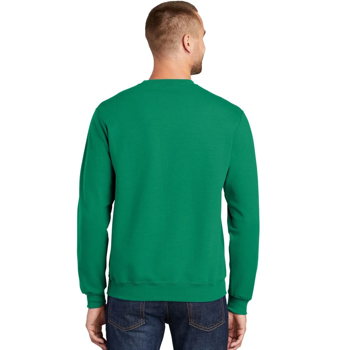 Custom St. Patrick's Day Clover Name – Personalized Lucky Shamrock Sweatshirt - Back