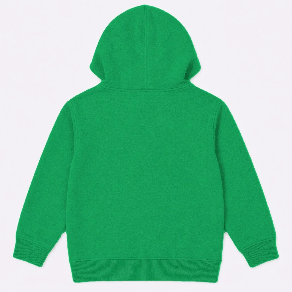 Custom St. Patrick's Day Clover Name – Personalized Lucky Shamrock Kids Hoodie - Back