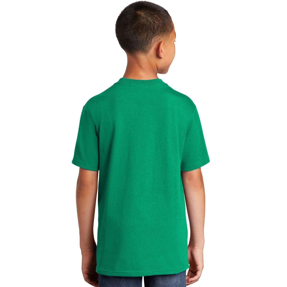 Custom St. Patrick's Day Clover Name – Personalized Lucky Shamrock Kids T-Shirt - Back