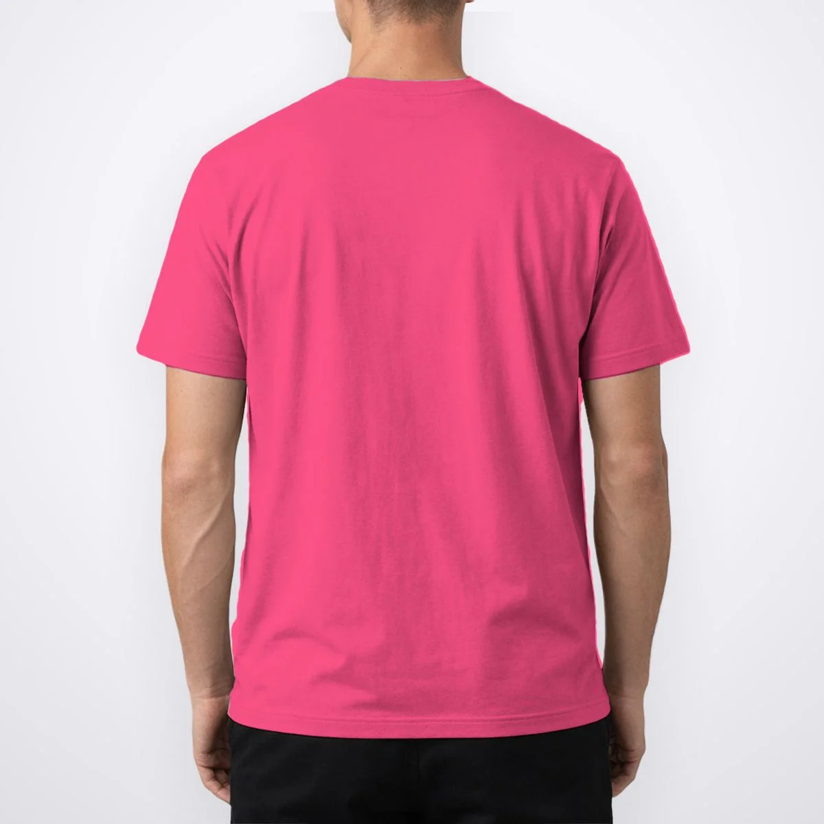 MAMA Blue Checkered Customizable Men's T-Shirt for Mother's Day - Back 1