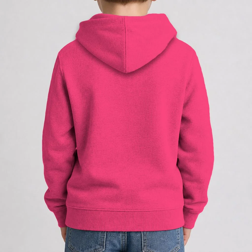MAMA Blue Checkered Customizable Kids Hoodie for Mother's Day - Back 1