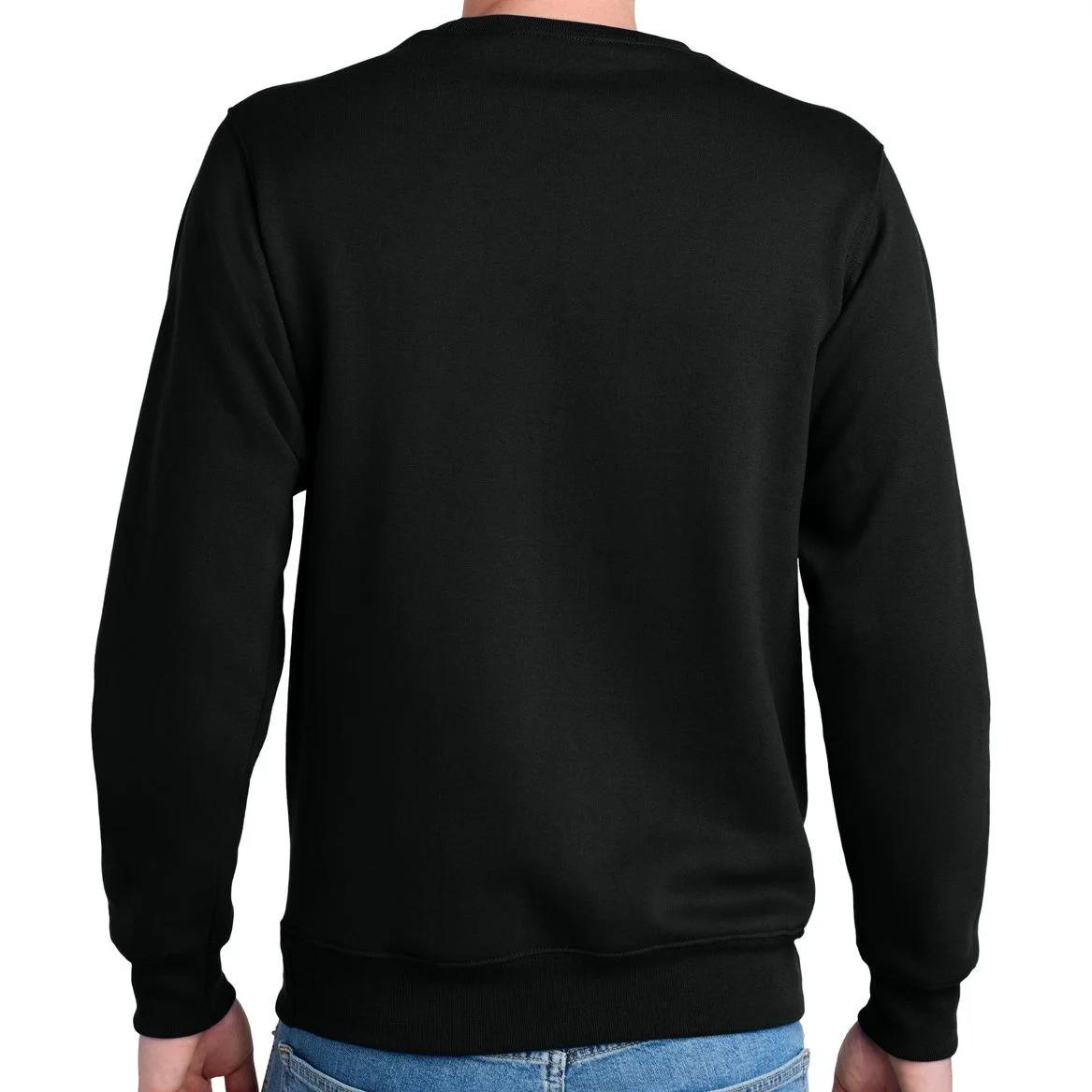 Create Your Own Custom Core Fleece Crewneck Pocket Sweatshirt - Back 1