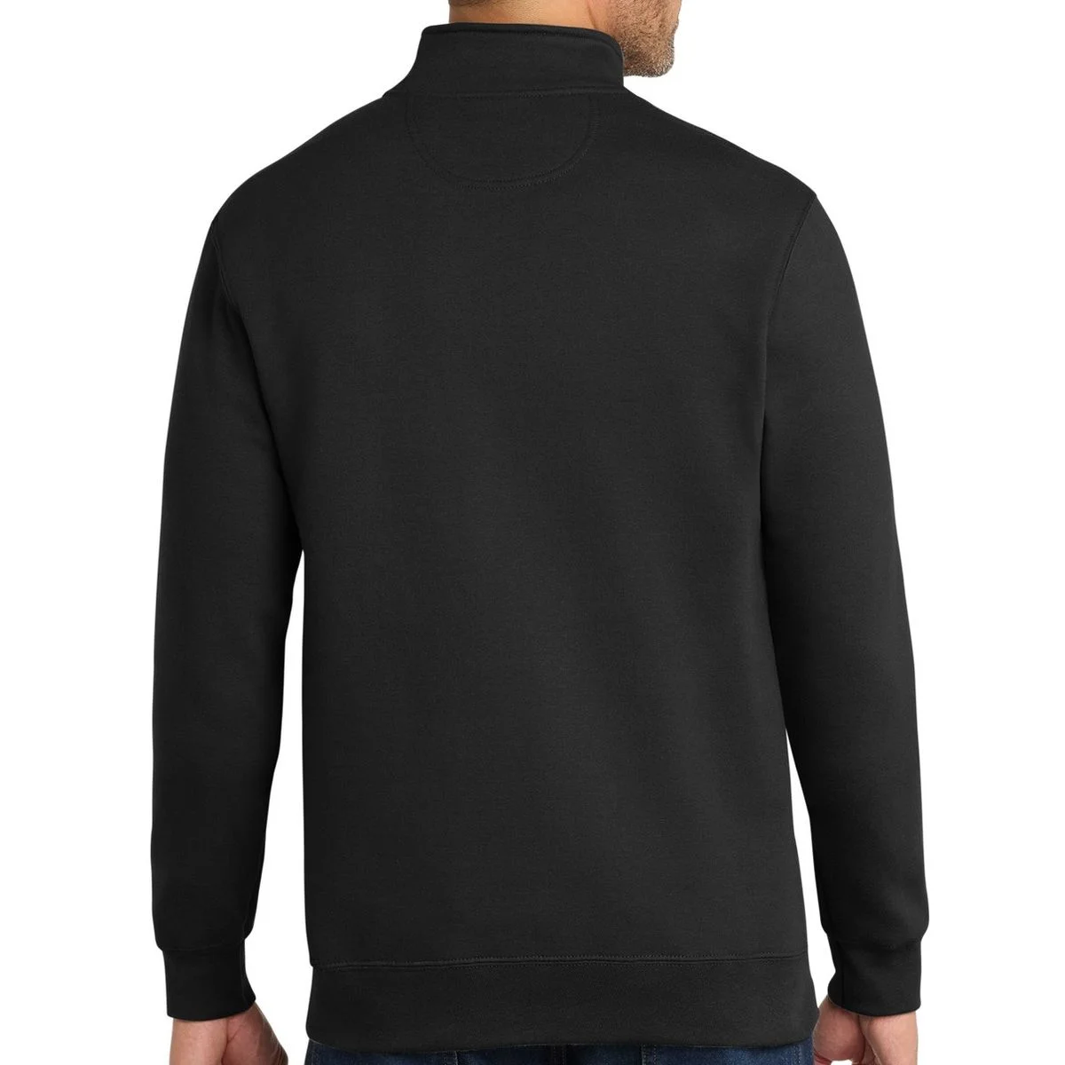 Create Your Own Custom Fan Favorite Fleece 1/4-Zip Pullover Sweatshirt - Back 1