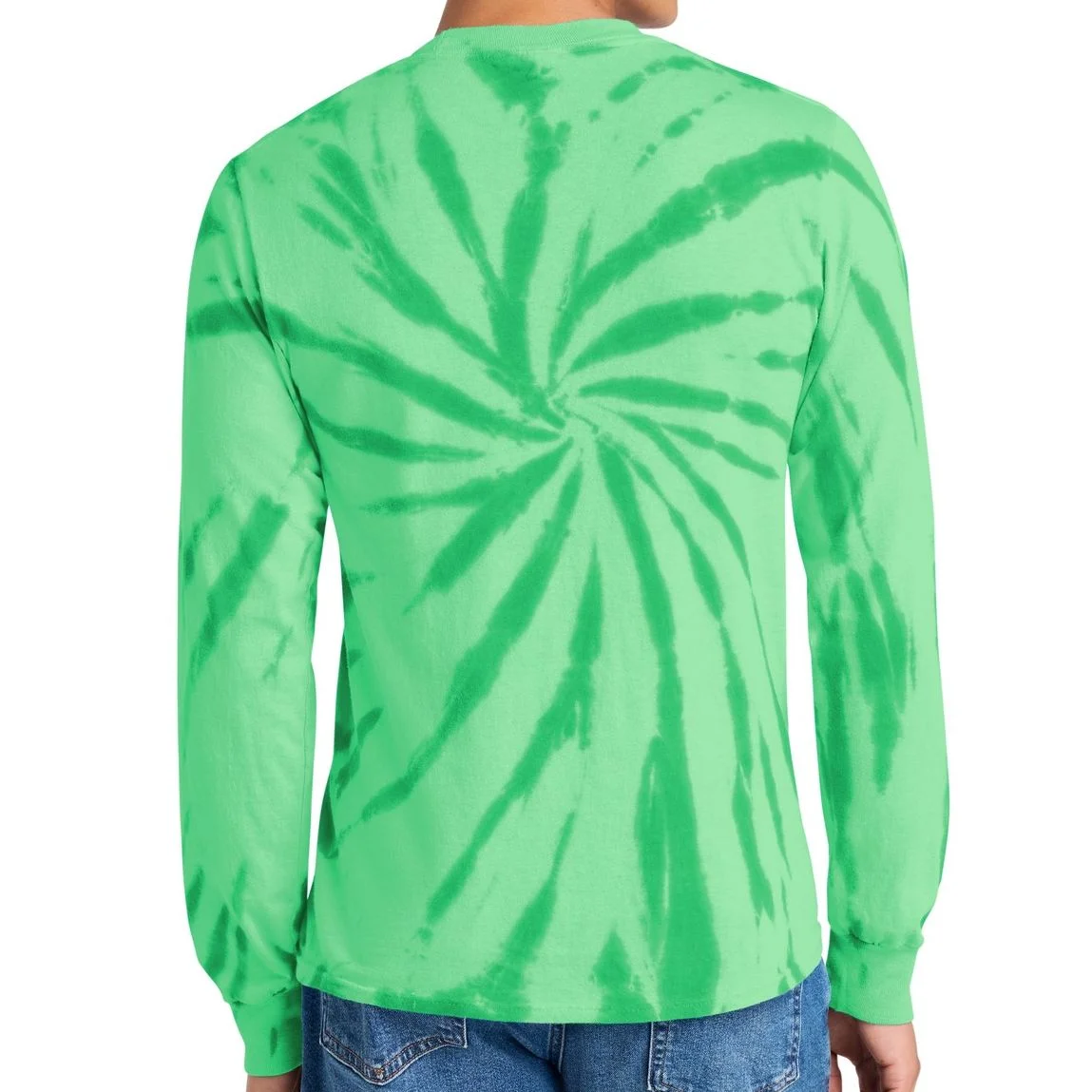 Create Your Own Custom Tie-Dye Long Sleeve T-Shirt - Back 1