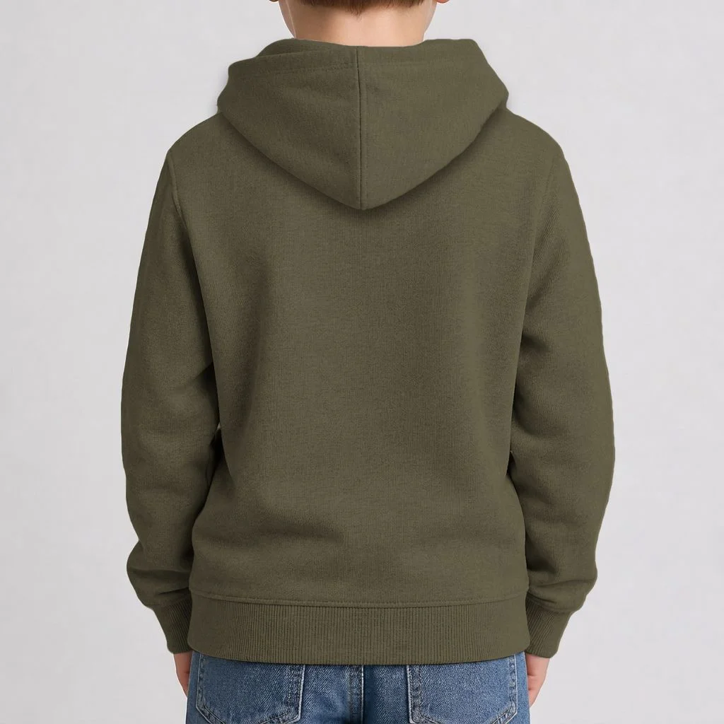 EGG HUNTER Your Name Personalized Easter Egg Hunter Custom Name Camo Bunny Rabbit Kids Hoodie - Back 1