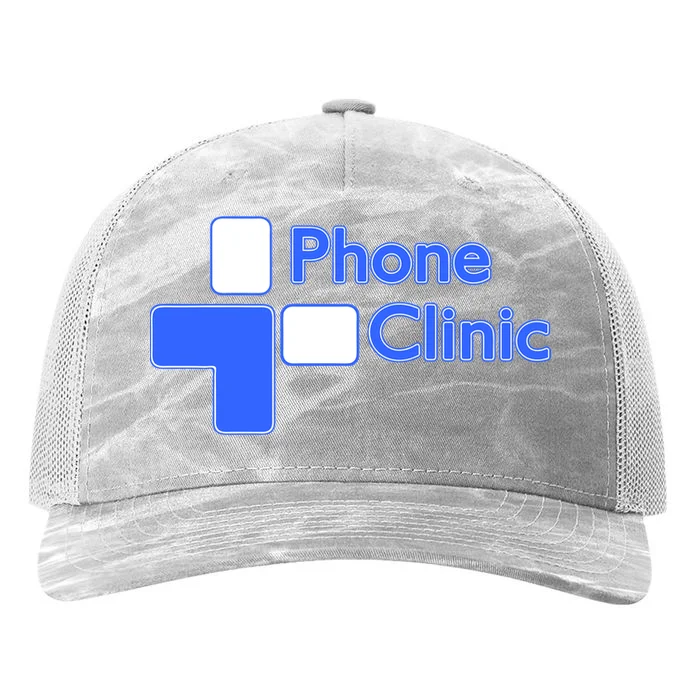 Phone Clinic Polo Printed Five-Panel Trucker Cap - Front