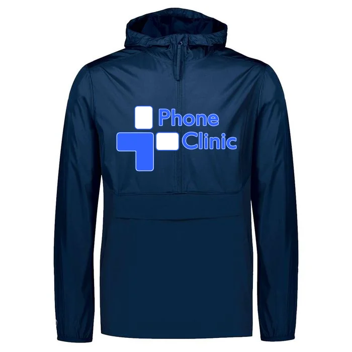 Phone Clinic Polo Packable Quarter-Zip Jacket - Front