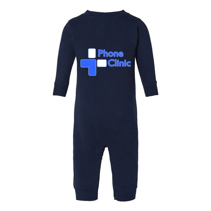 Phone Clinic Infant Fleece One Piece - Front