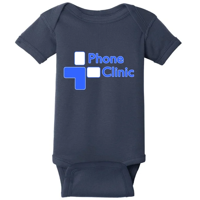 Phone Clinic Baby Bodysuit - Front