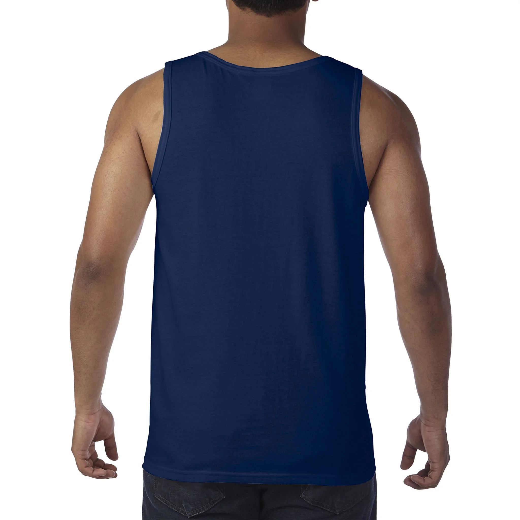 City or Text EMT Custom City or Text Personalized USA Flag Tank Top - Back