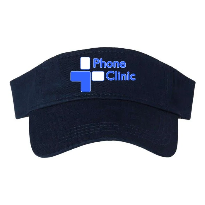 Phone Clinic Hat Valucap Bio-Washed Visor - Front