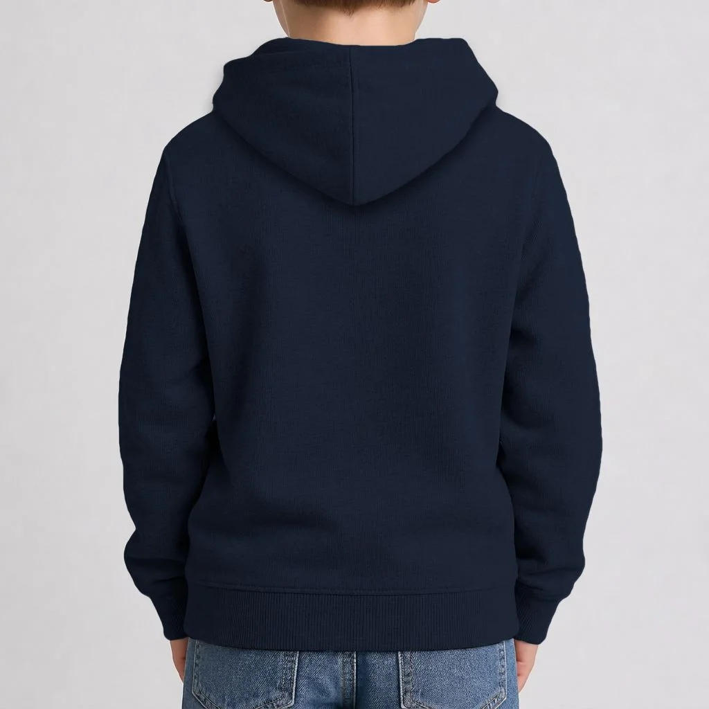 City or Text EMT Custom City or Text Personalized USA Flag Kids Hoodie - Back 1