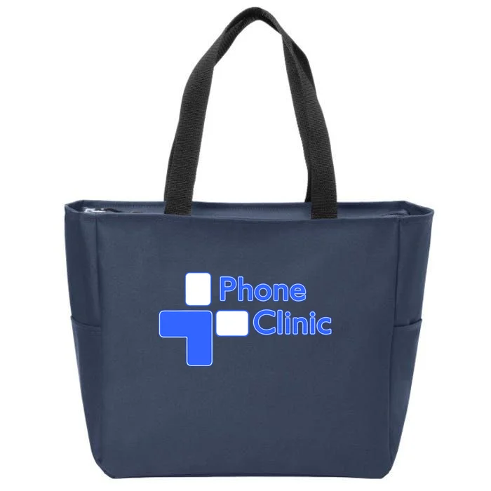 Phone Clinic Zip Tote Bag - Front