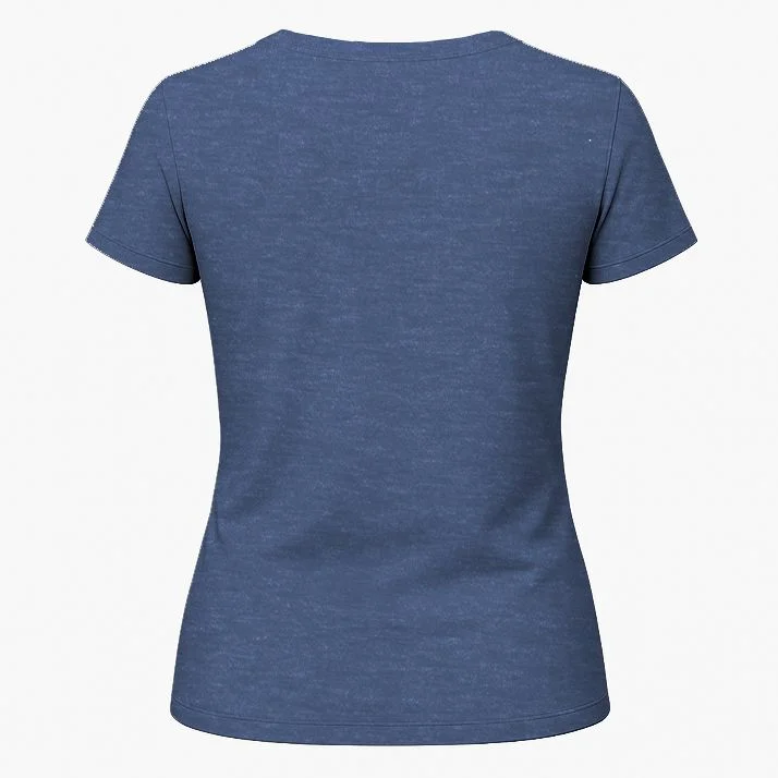 USA Flag Cross Christian Custom Personalized Text Women's T-Shirt - Back 1