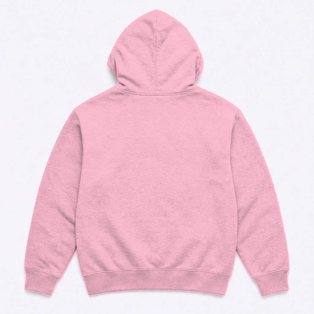 Your Text Personalized Custom Text Cute Girls Easter Bunny Hoodie - Back
