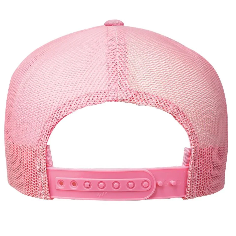 Your Text Personalized Custom Text Cute Girls Easter Bunny Flat Bill Trucker Hat - Back
