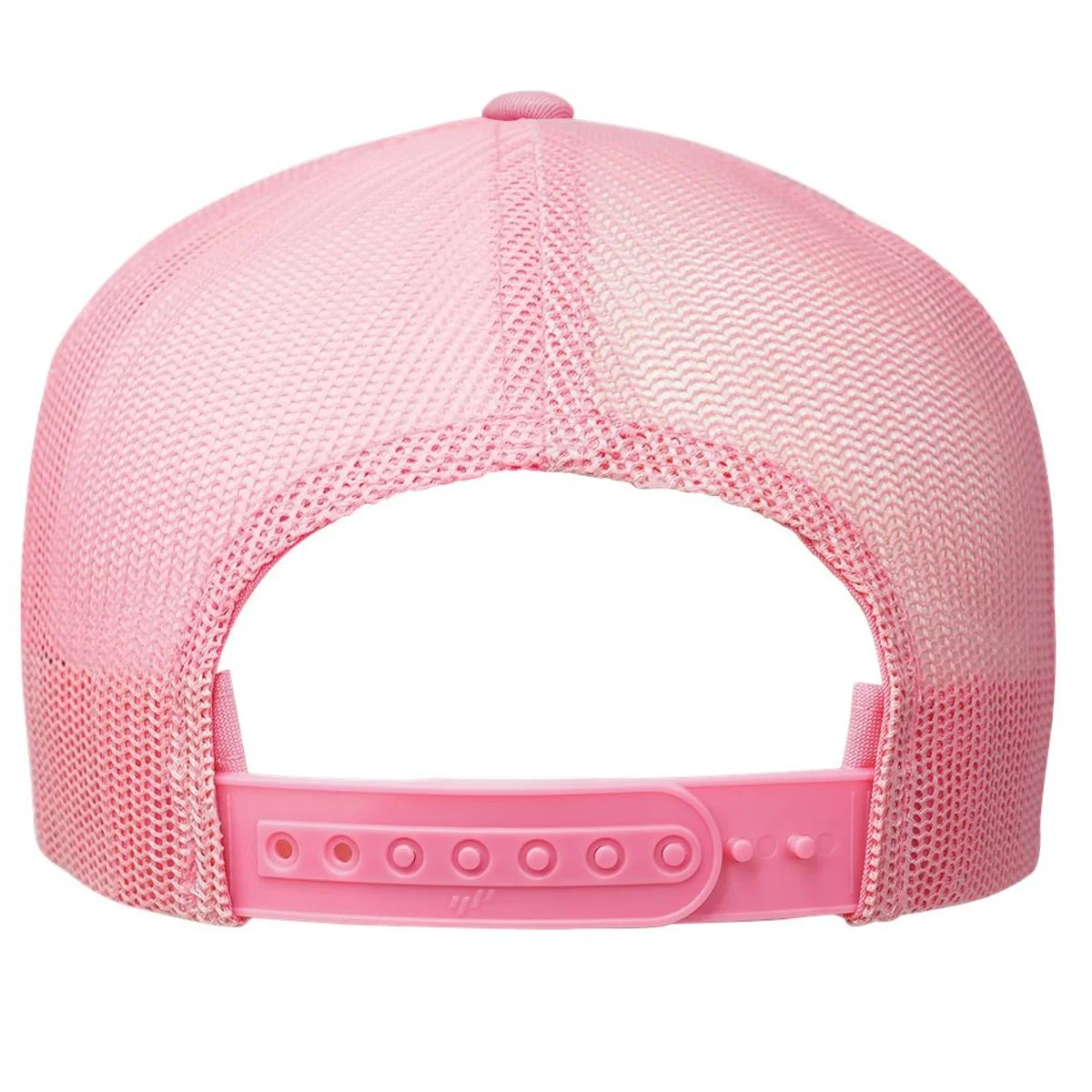 Your Text Personalized Custom Text Cute Girls Easter Bunny Flat Bill Trucker Hat - Back