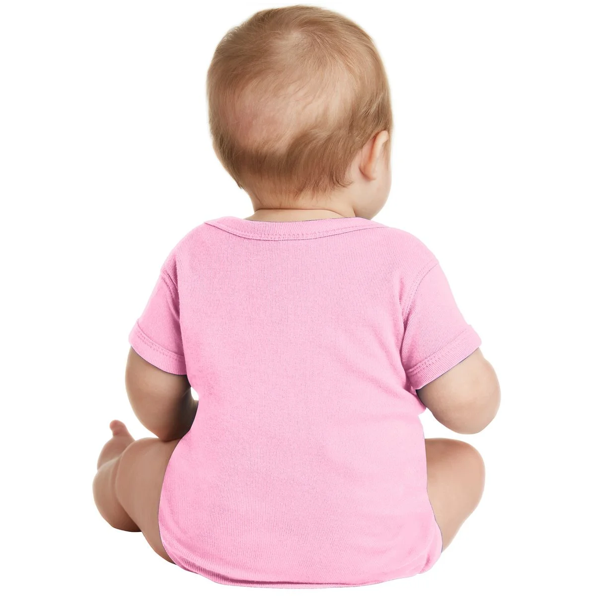 Your Text Personalized Custom Text Cute Girls Easter Bunny Baby Bodysuit - Back