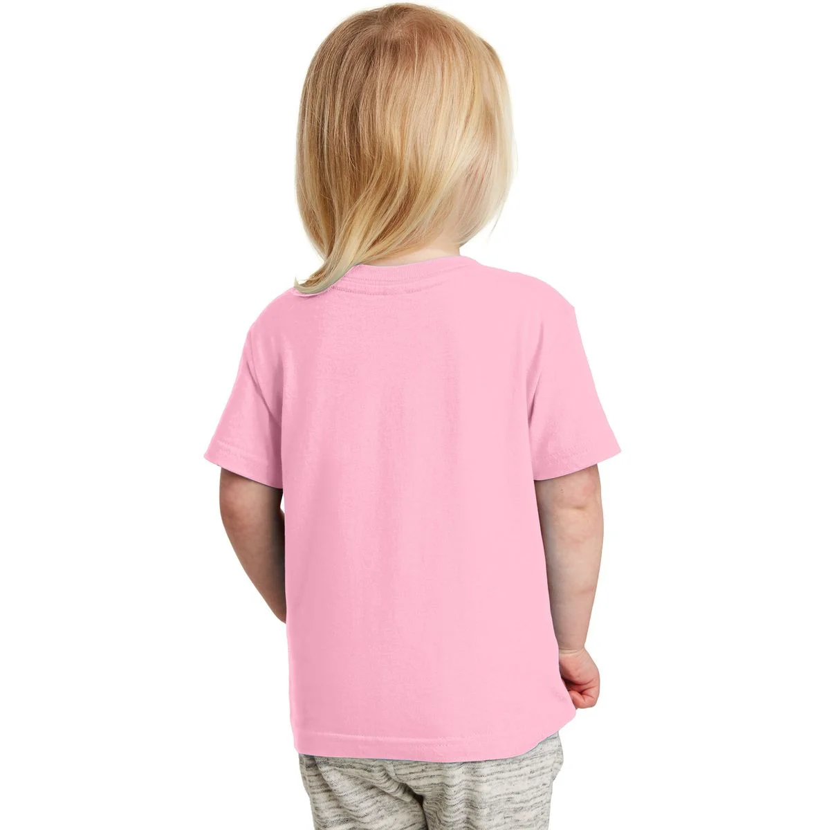 Your Text Personalized Custom Text Cute Girls Easter Bunny Toddler T-Shirt - Back