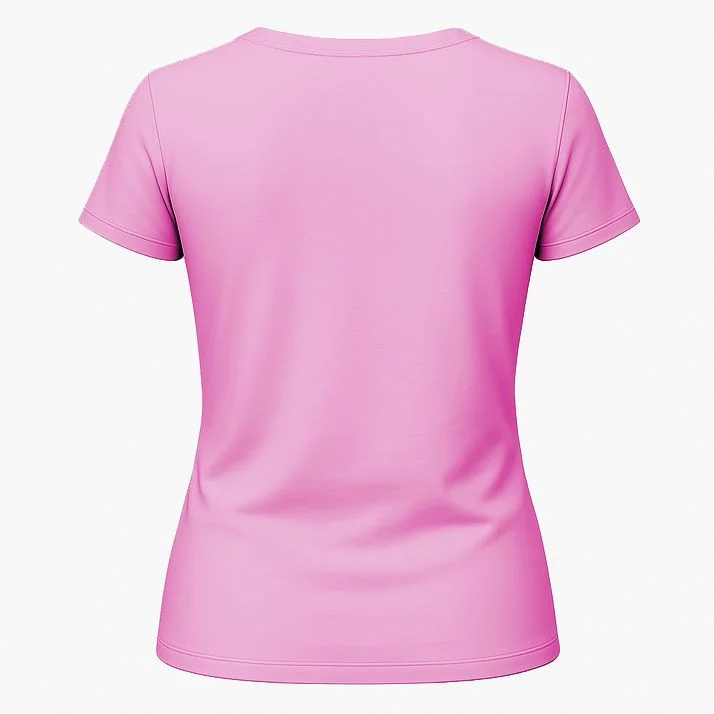 Personalized Custom Name Pink Ribbon Raccoon Breast Cancer Awareness Women's T-Shirt - Back 1