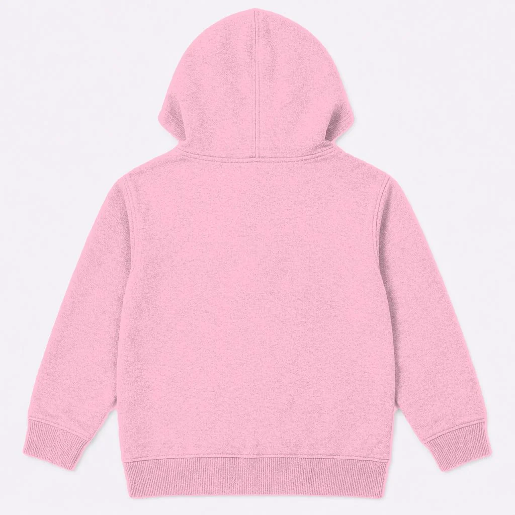 Your Text Personalized Custom Text Cute Girls Easter Bunny Kids Hoodie - Back
