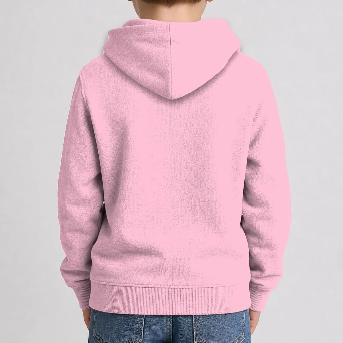 Your Text Personalized Custom Text Cute Girls Easter Bunny Kids Hoodie - Back 1