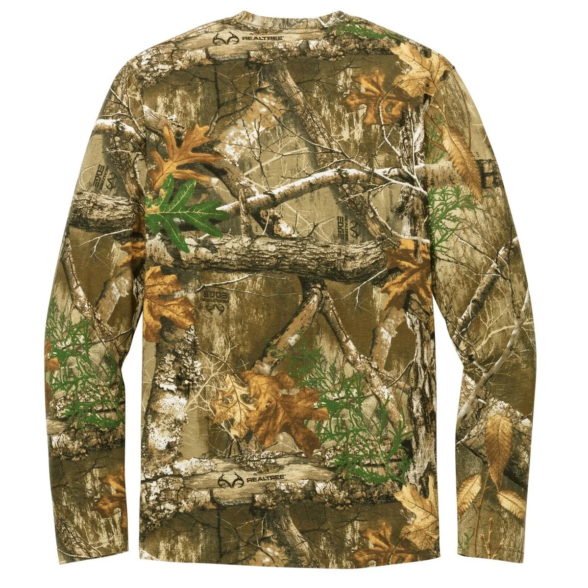 Create Your Own Custom Realtree Long Sleeve Pocket T-Shirt - Back
