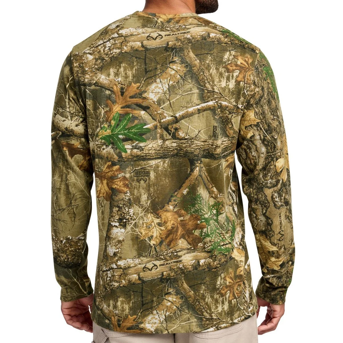 Create Your Own Custom Realtree Long Sleeve Pocket T-Shirt - Back 1