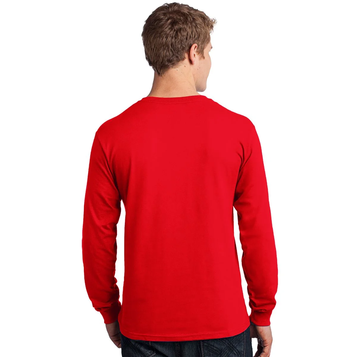 Personalized Patriotic American Flag Vintage Custom Text Long Sleeve Shirt - Back