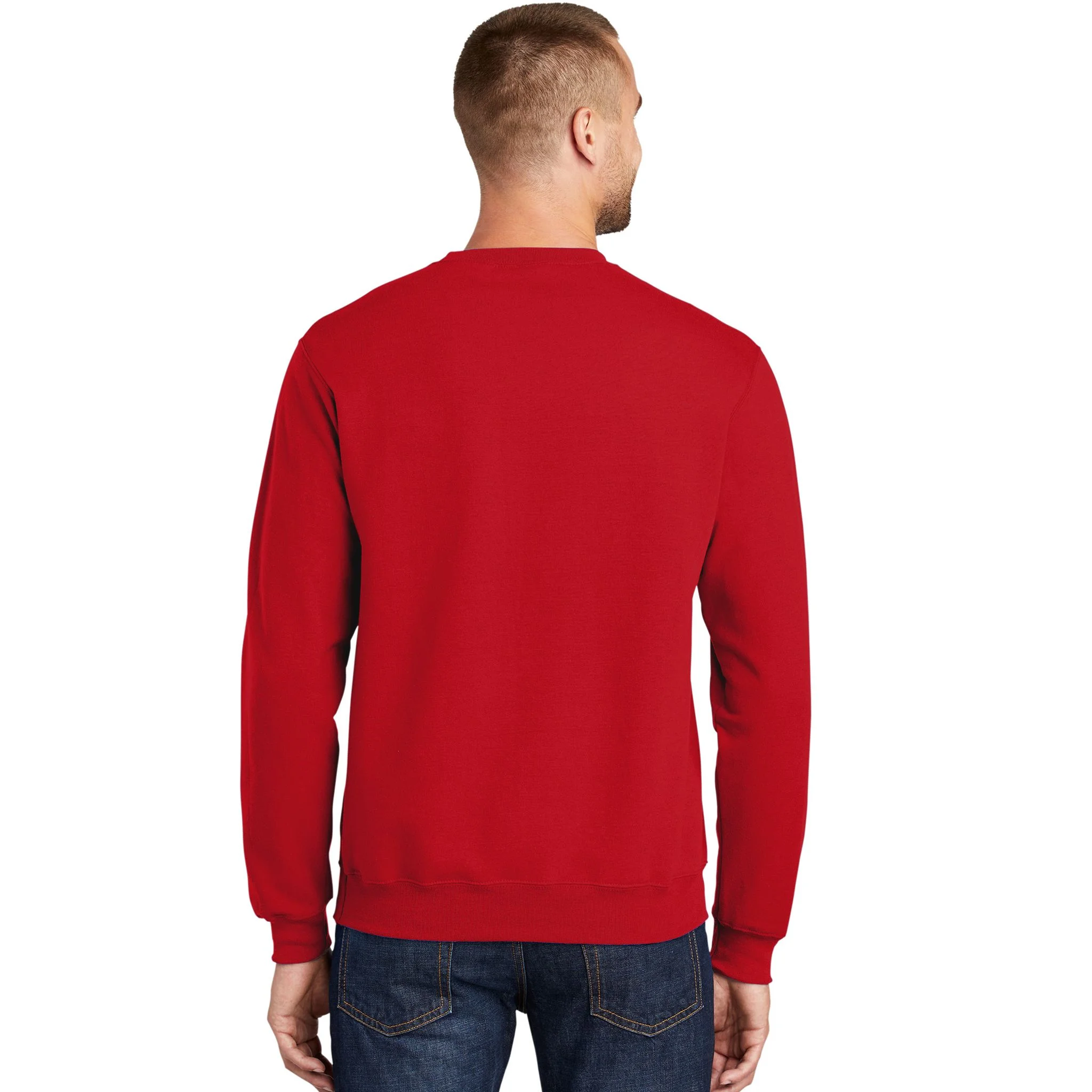 Personalized Patriotic American Flag Vintage Custom Text Men's Sweatshirt - Back