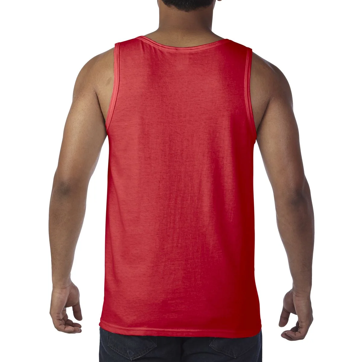 Personalized Patriotic American Flag Vintage Custom Text Tank Top - Back