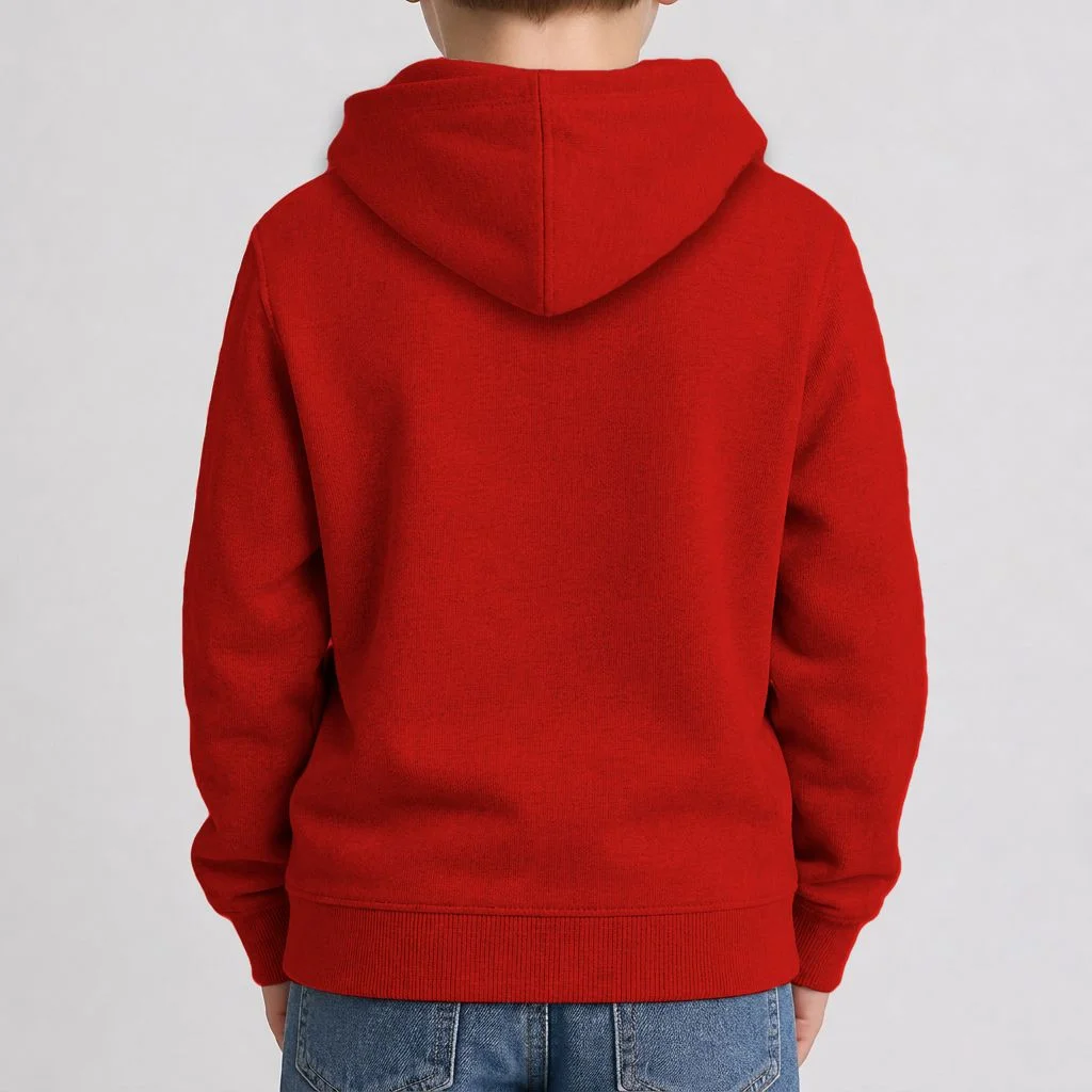 Personalized Patriotic American Flag Vintage Custom Text Kids Hoodie - Back 1