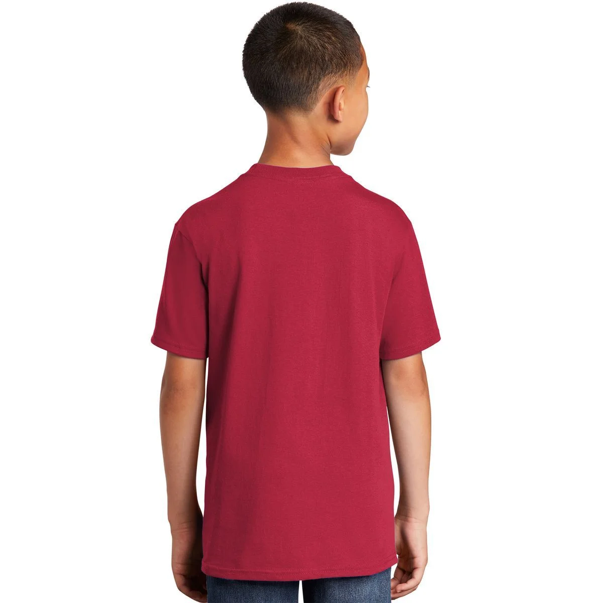 Personalized Patriotic American Flag Vintage Custom Text Kids T-Shirt - Back