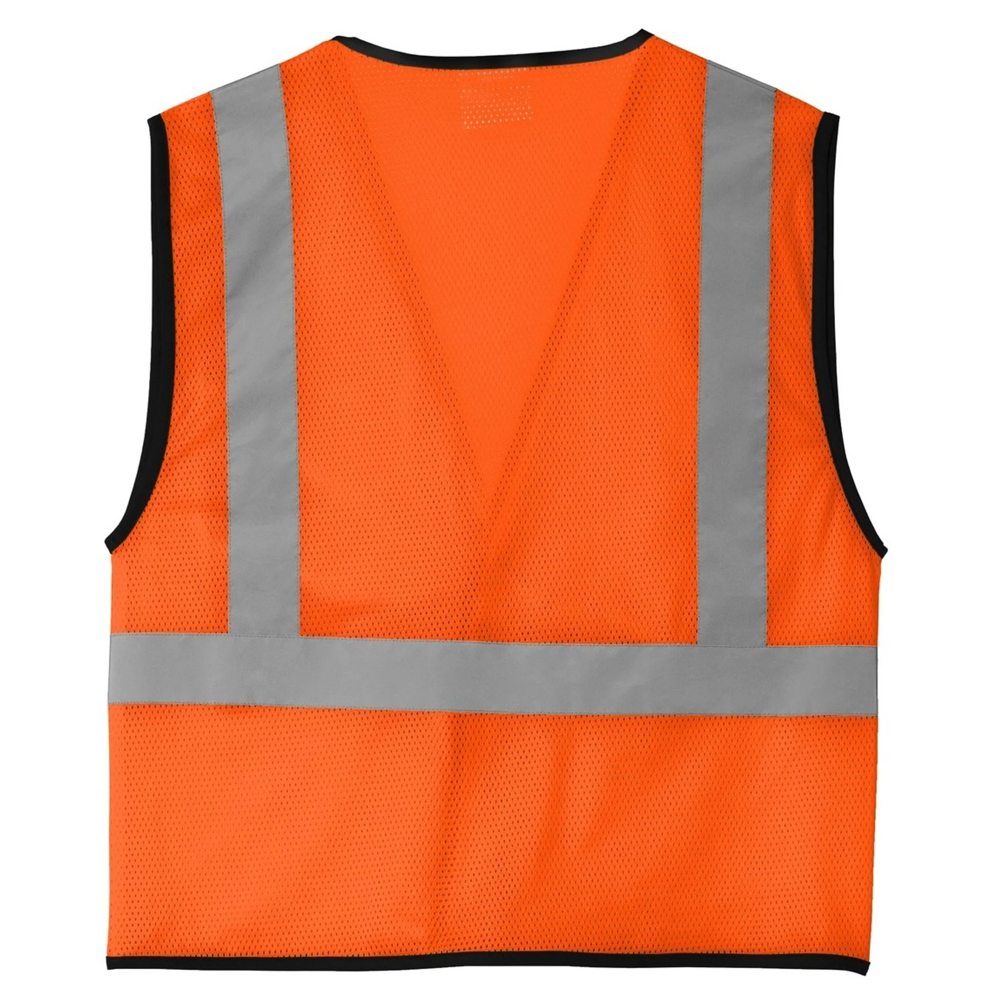 Create Your Own Custom Men's ANSI Class 2 One-Pocket Safety Vest - Back