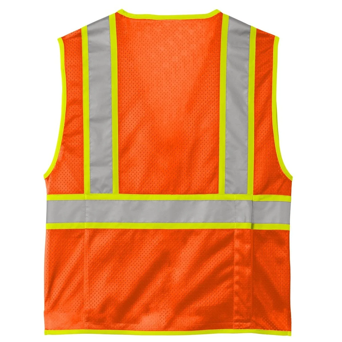 Create Your Own Custom ANSI 107 Class 2 Surveyor Zippered Two-Tone Vest - Back