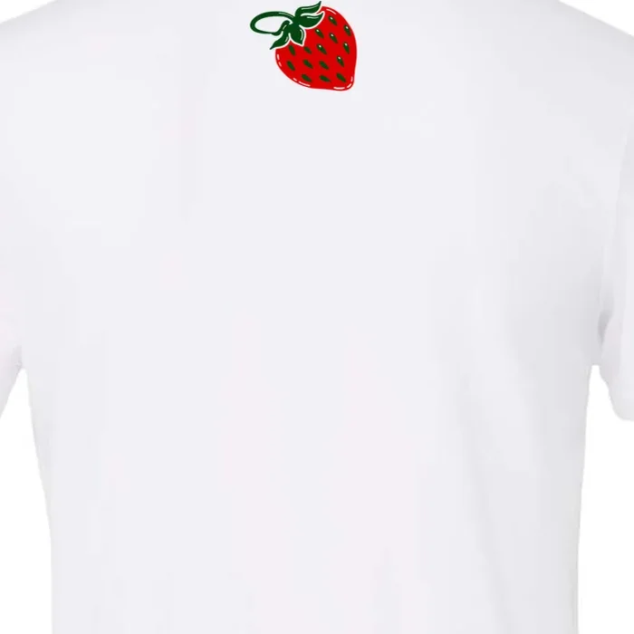 Nino Salvaggio Full Color Logo With Strawberry CVC White T-Shirt - Back - Close-up