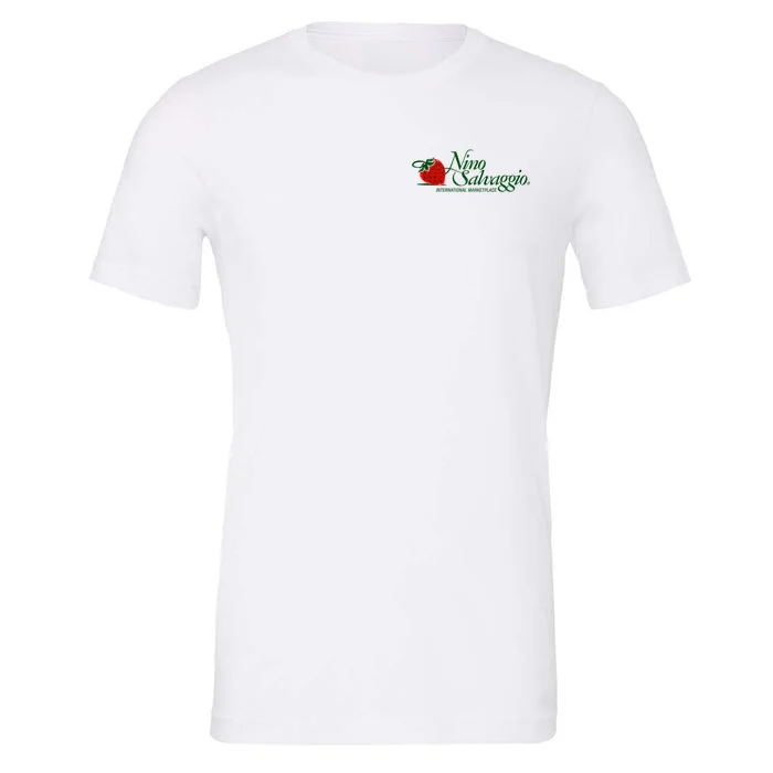 Nino Salvaggio Full Color Logo With Strawberry CVC White T-Shirt - Front
