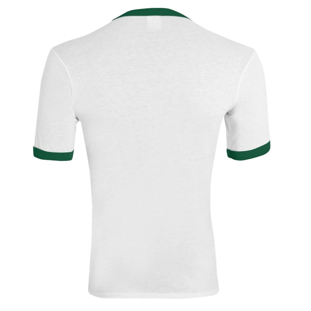 Nino Salvaggio Full Color White/ Dark Green Ringer T-Shirt Back
