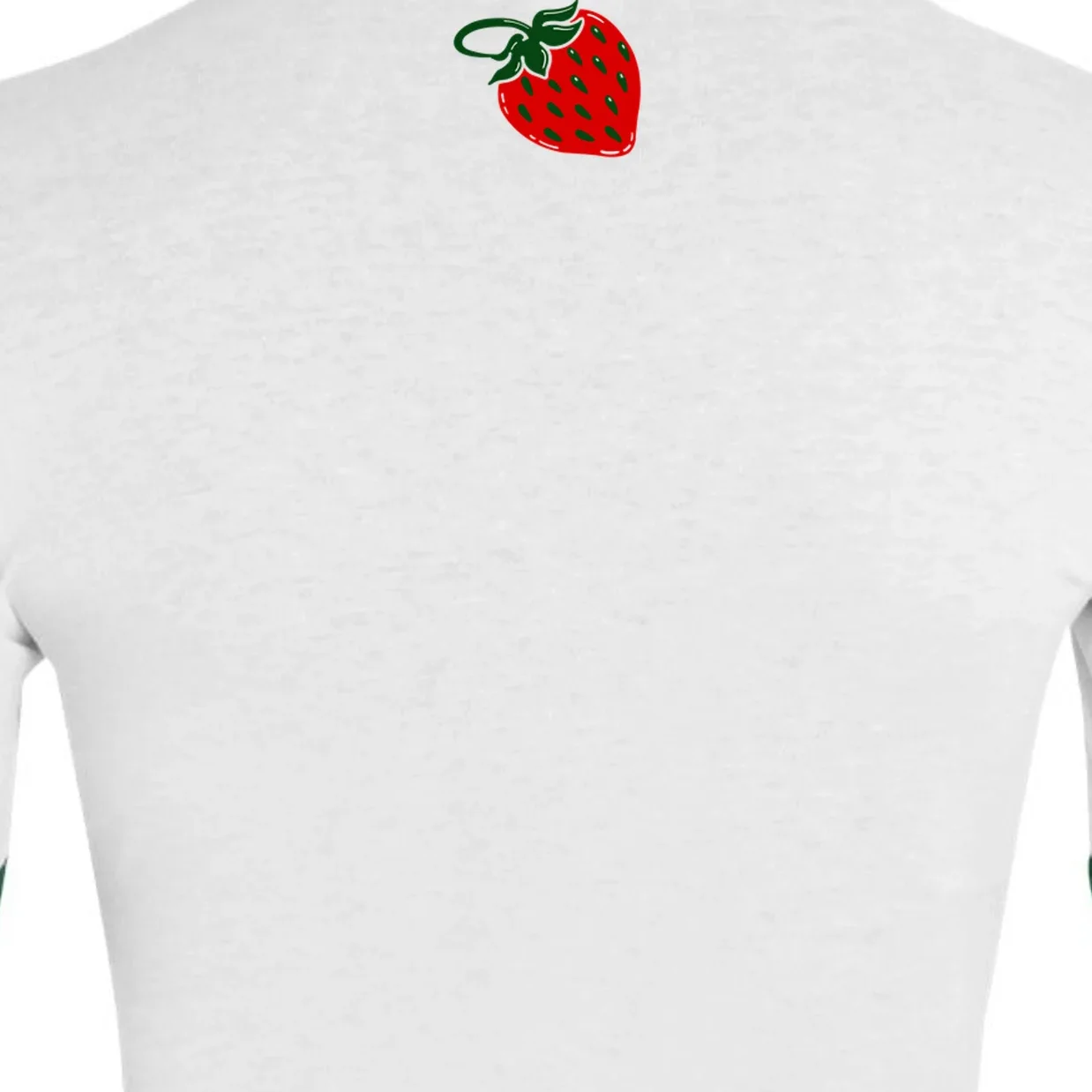 Nino Salvaggio Full Color White/ Dark Green Ringer T-Shirt - Back - Close-up