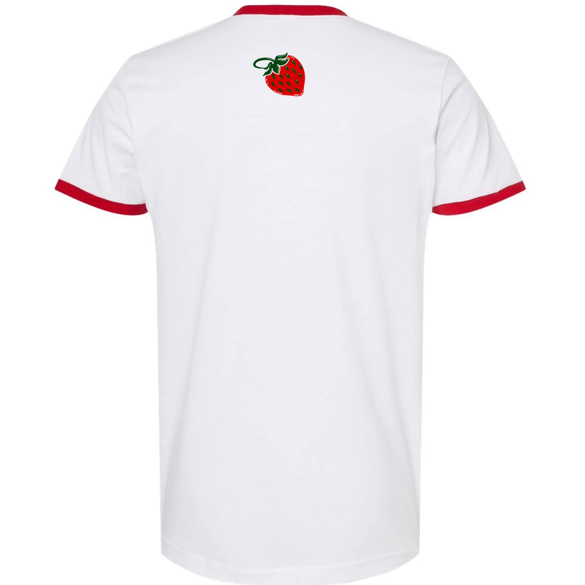 Nino Salvaggio Full Color Logo White/ Red Ringer T-Shirt - Back