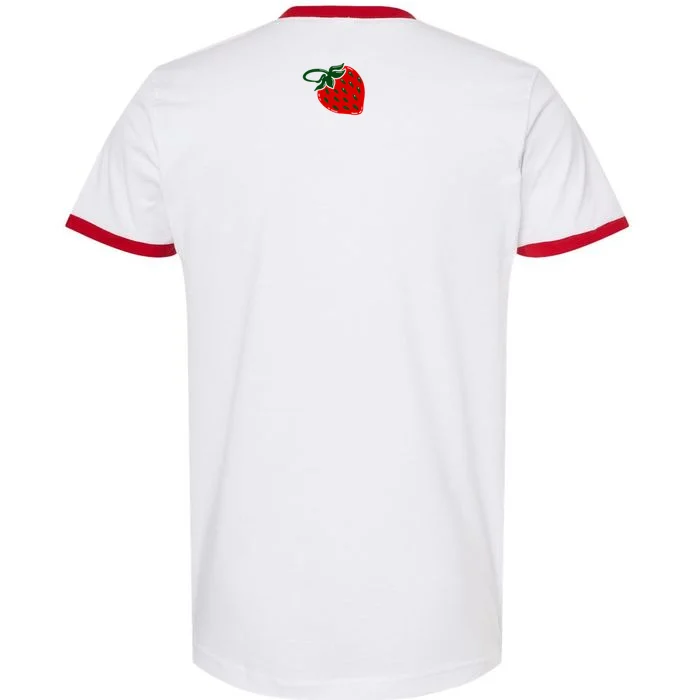Nino Salvaggio Full Color Logo White/ Red Ringer T-Shirt - Back