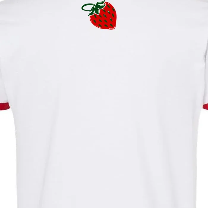 Nino Salvaggio Full Color Logo White/ Red Ringer T-Shirt - Back - Close-up