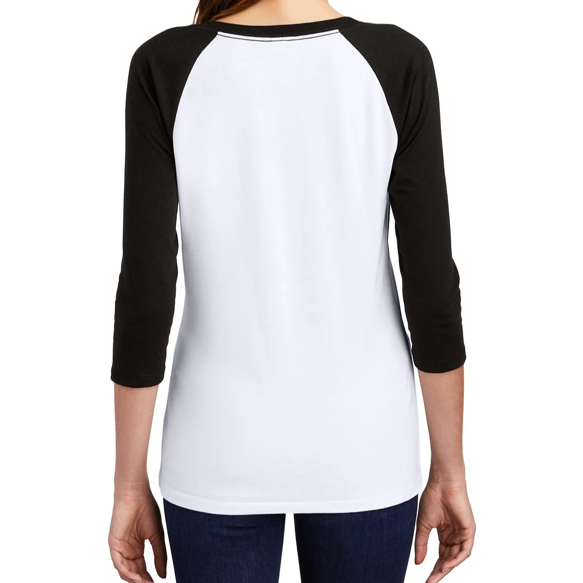 Create Your Own Custom Women's Raglan T-Shirt - Back 1