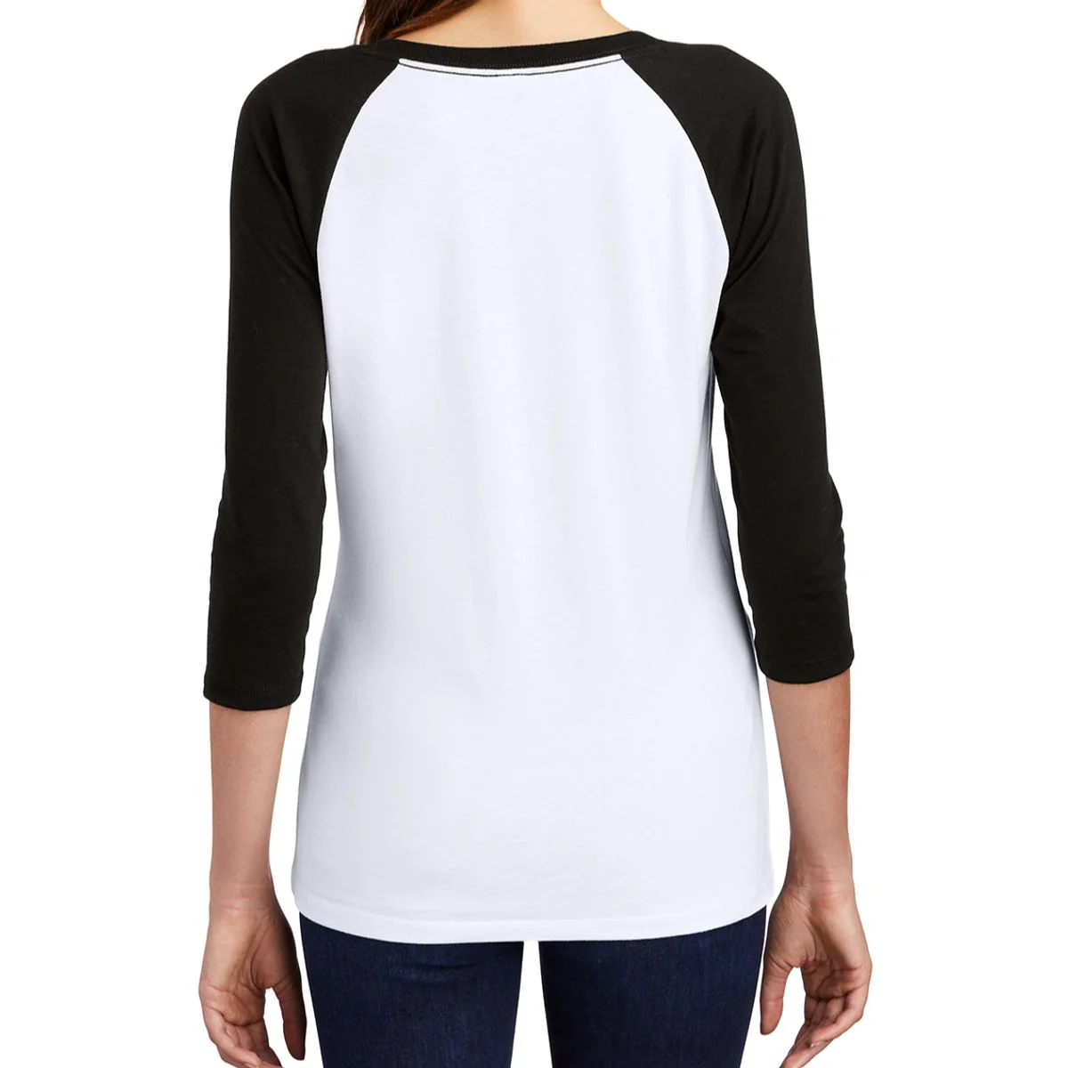 Create Your Own Custom Women's Raglan T-Shirt - Back 1