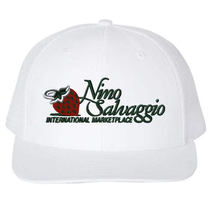 Nino Salvaggio White Snapback Trucker Hat Cap - Front