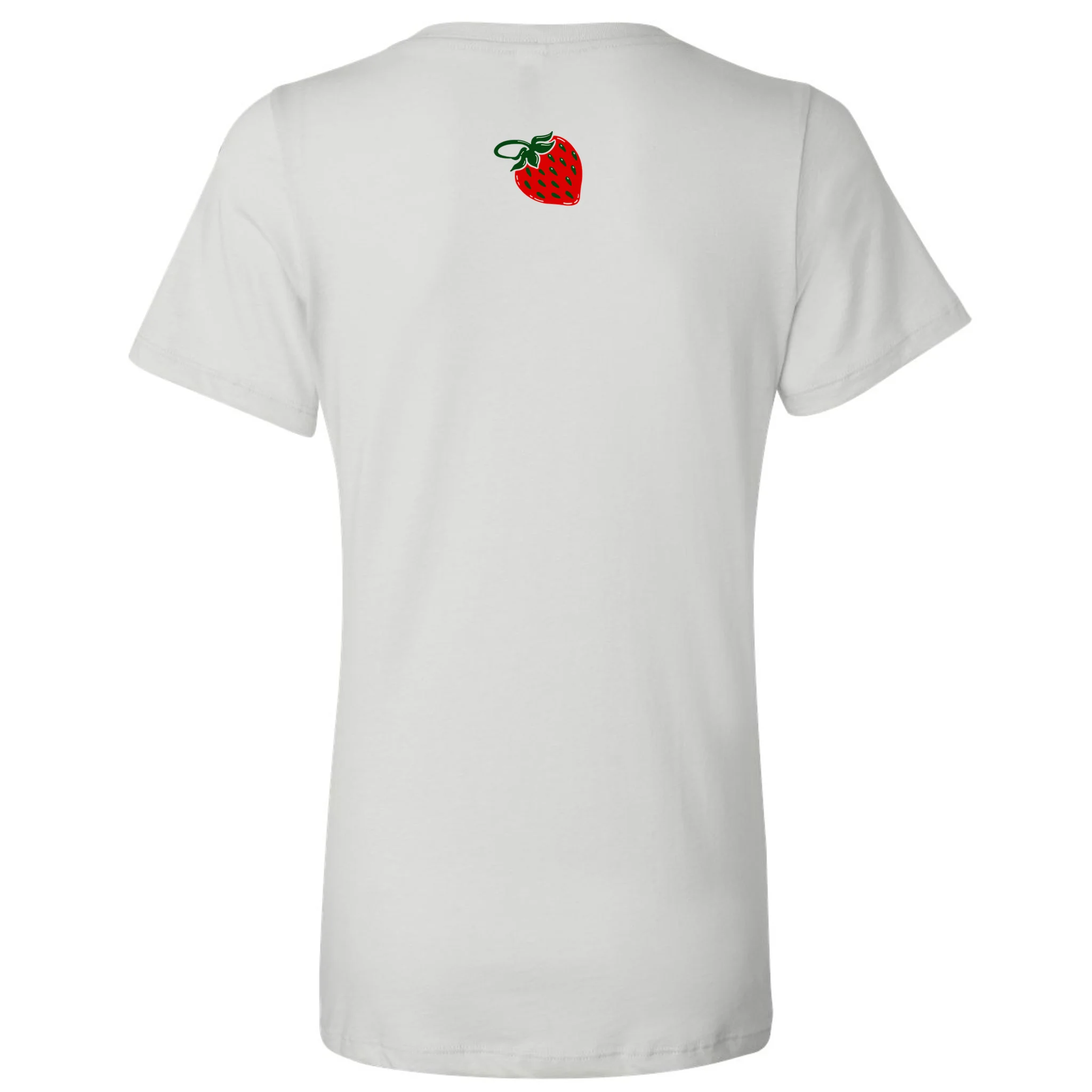 Nino Salvaggio White Women’s V-Neck T-Shirt - Back