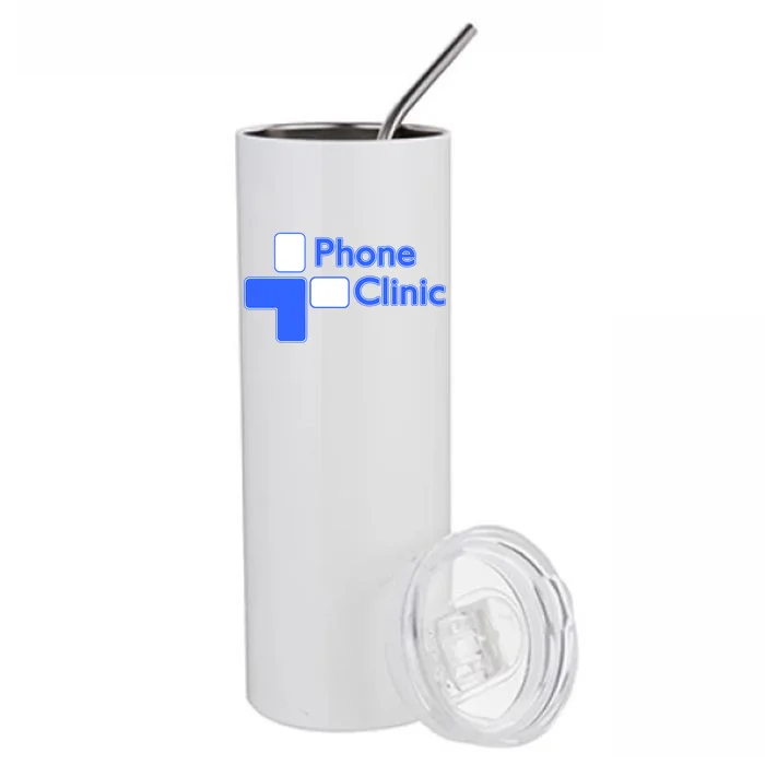 Phone Clinic Promo Stainless Steel Tumbler - Front
