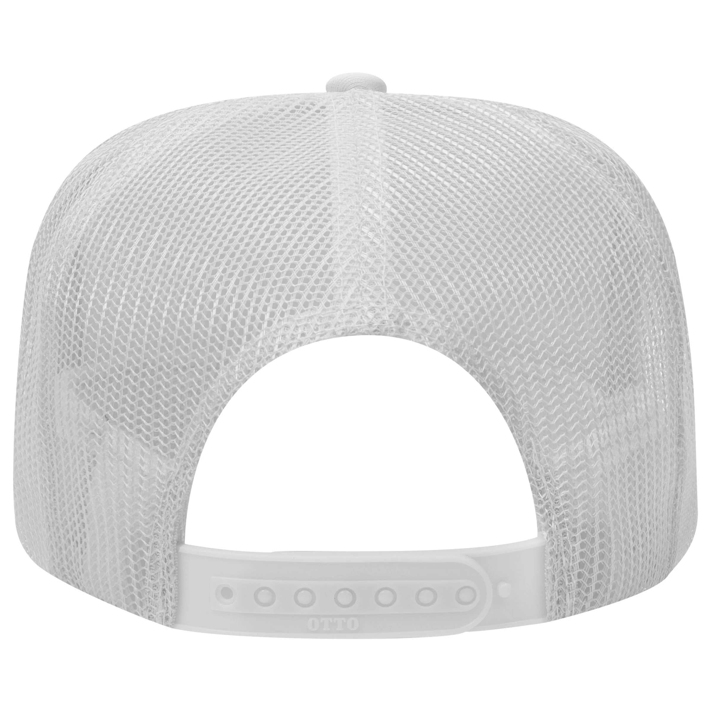 Custom Upside Down Embroidered Trucker Hat - Back